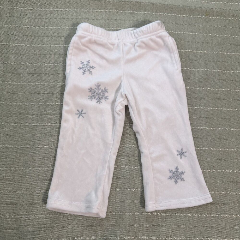 Wonder Nation Girls Baby Toddler White Pants Size 18M Great Condition